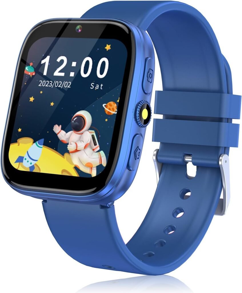 Smart Watch for Kids Boys Ages 8-12, Kids Watches for Boys with 22 Puzzle Games Video Camera Music Player Pedometer 12/24 hr 1.54 HD Touch Screen Birthday Gifts for Girls Ages 6 7 8 9 10 11 12